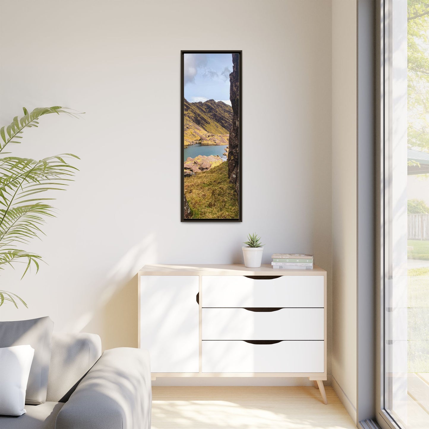 Mount Brandon Valley Matte Canvas, Framed (Multi-color)
