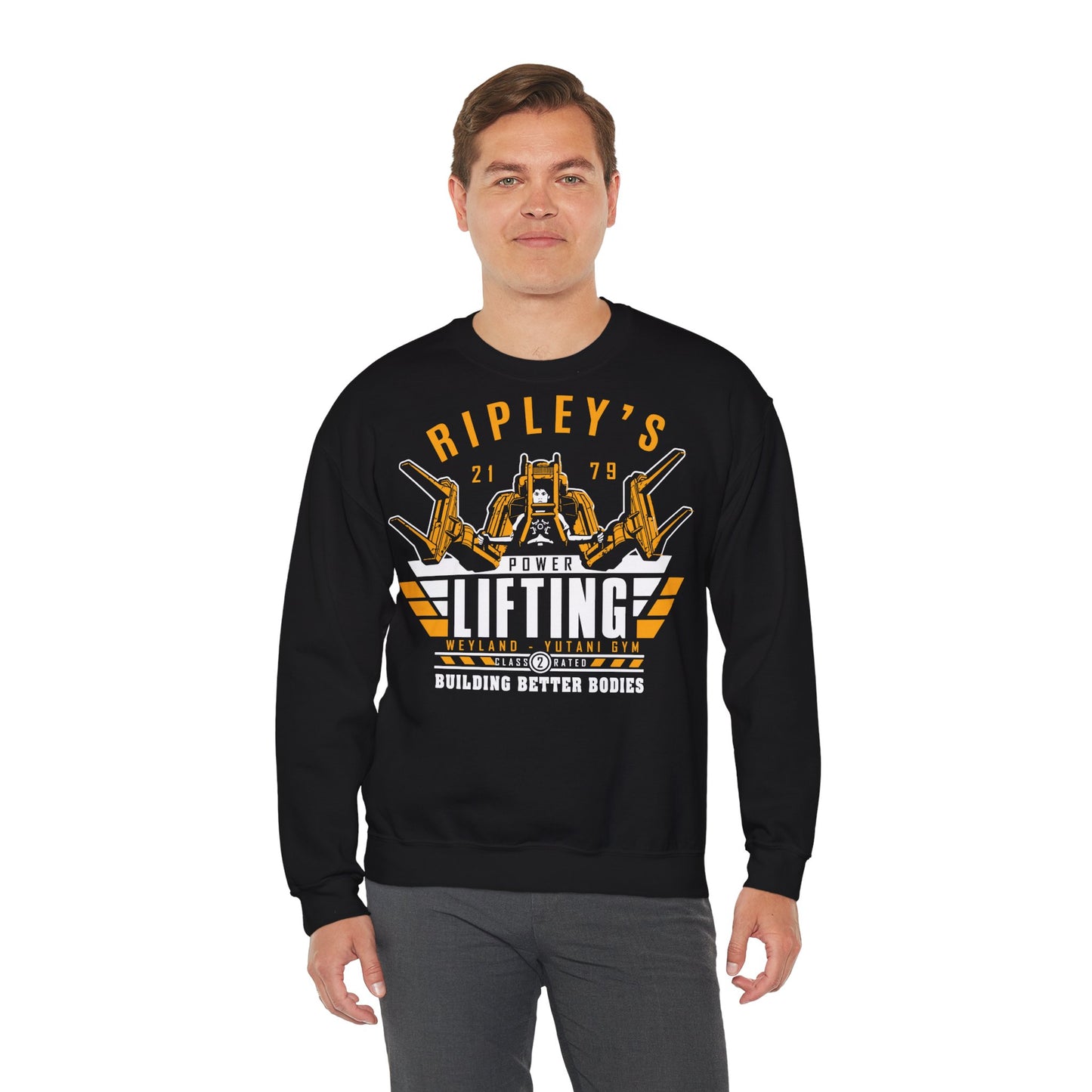 Ripley’s Power Lifting Unisex Heavy Blend™ Crewneck Sweatshirt for Fitness Enthusiasts Black