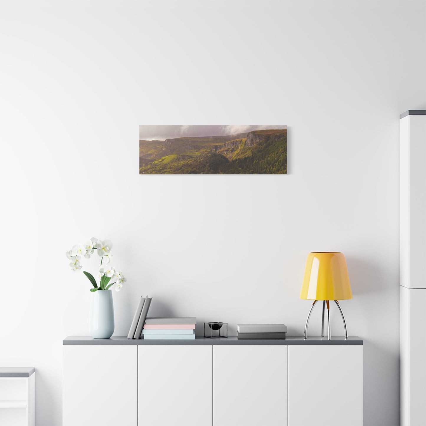 Sruth in Aghadh an Aird or The devil's Chimney Matte Canvas, Stretched, 1.25"