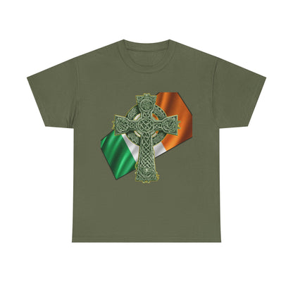 Celtic Cross Unisex Heavy Cotton Tee