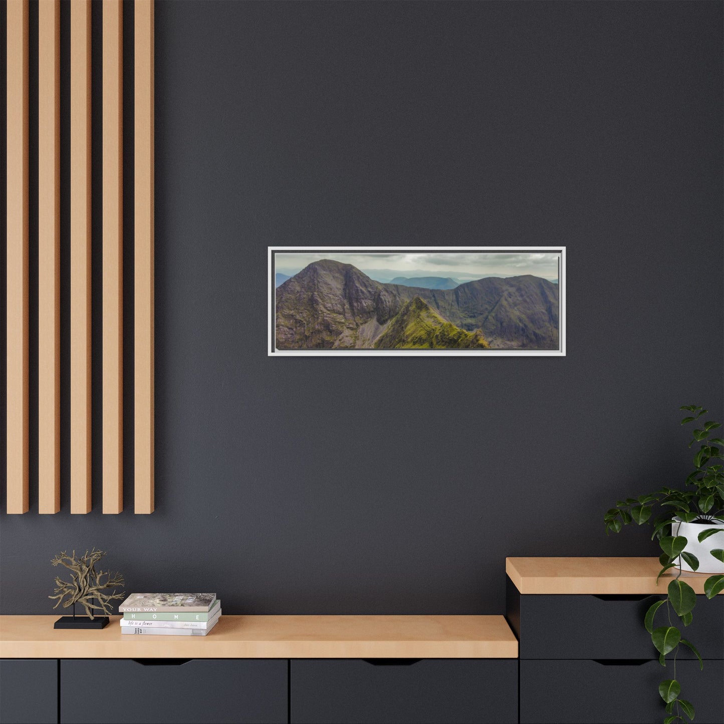 Halfway to Carrauntoohil Matte Canvas, Framed (Multi-color)