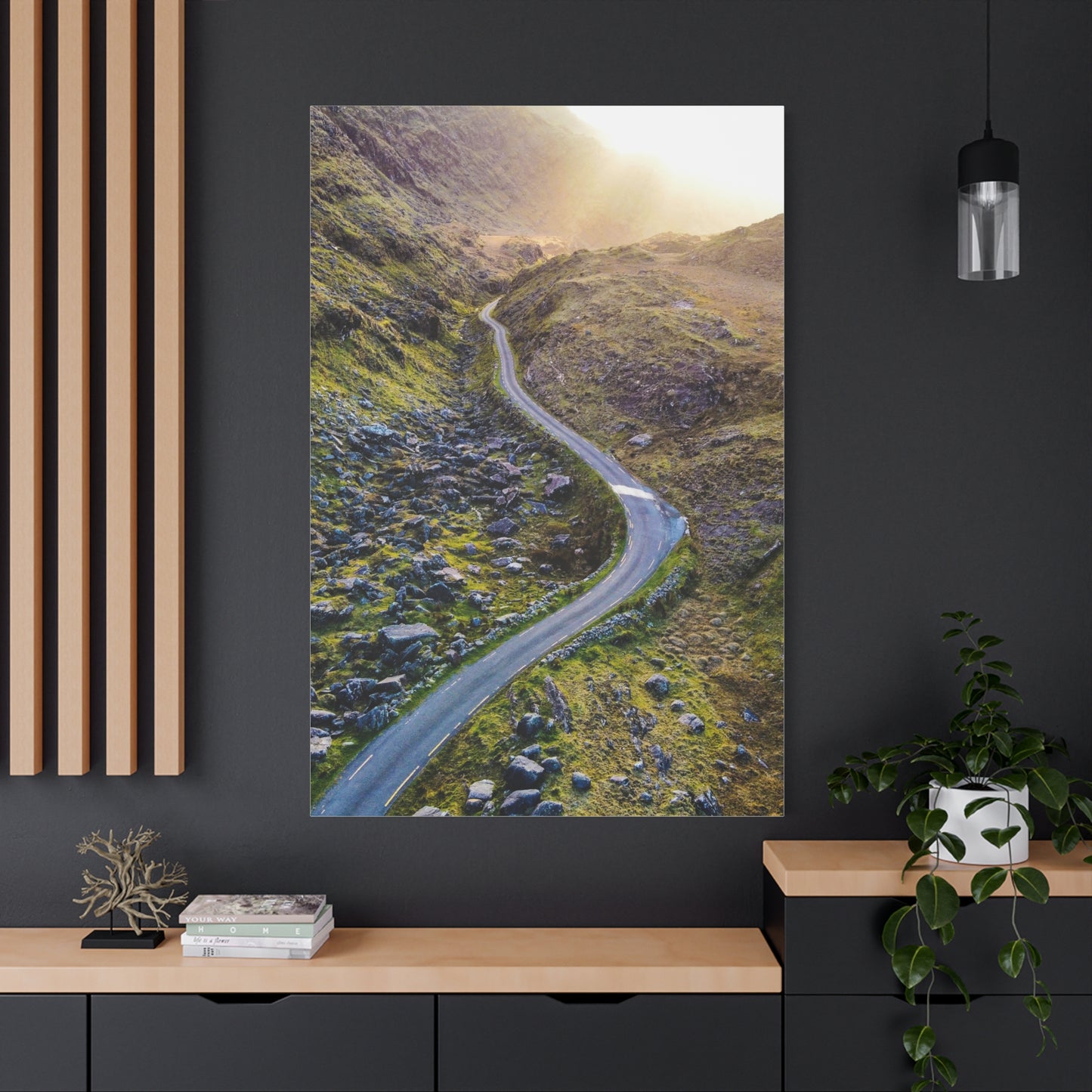 Valley Road Matte Canvas, Stretched, 1.25"