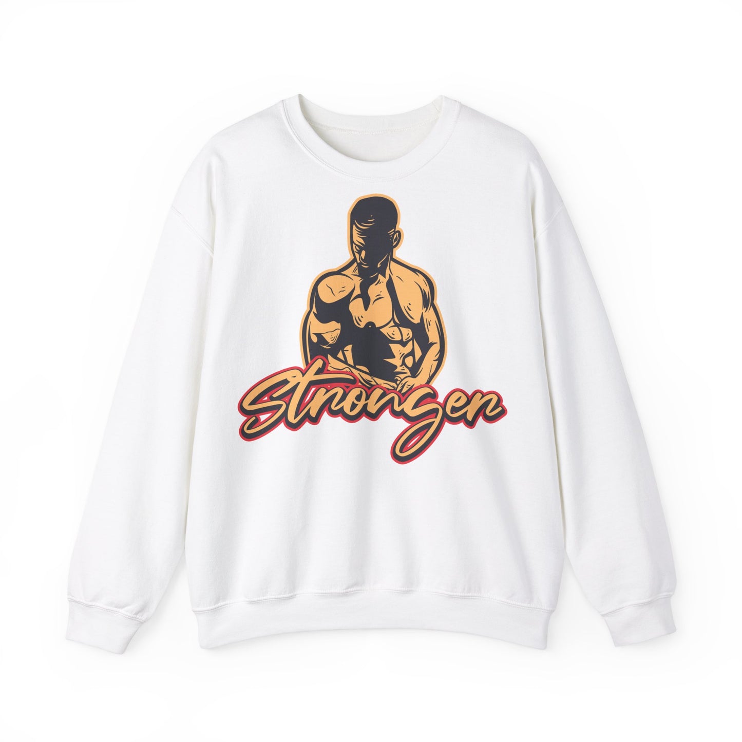 Muscle Power Unisex Heavy Blend™ Crewneck Sweatshirt Stronger Forever