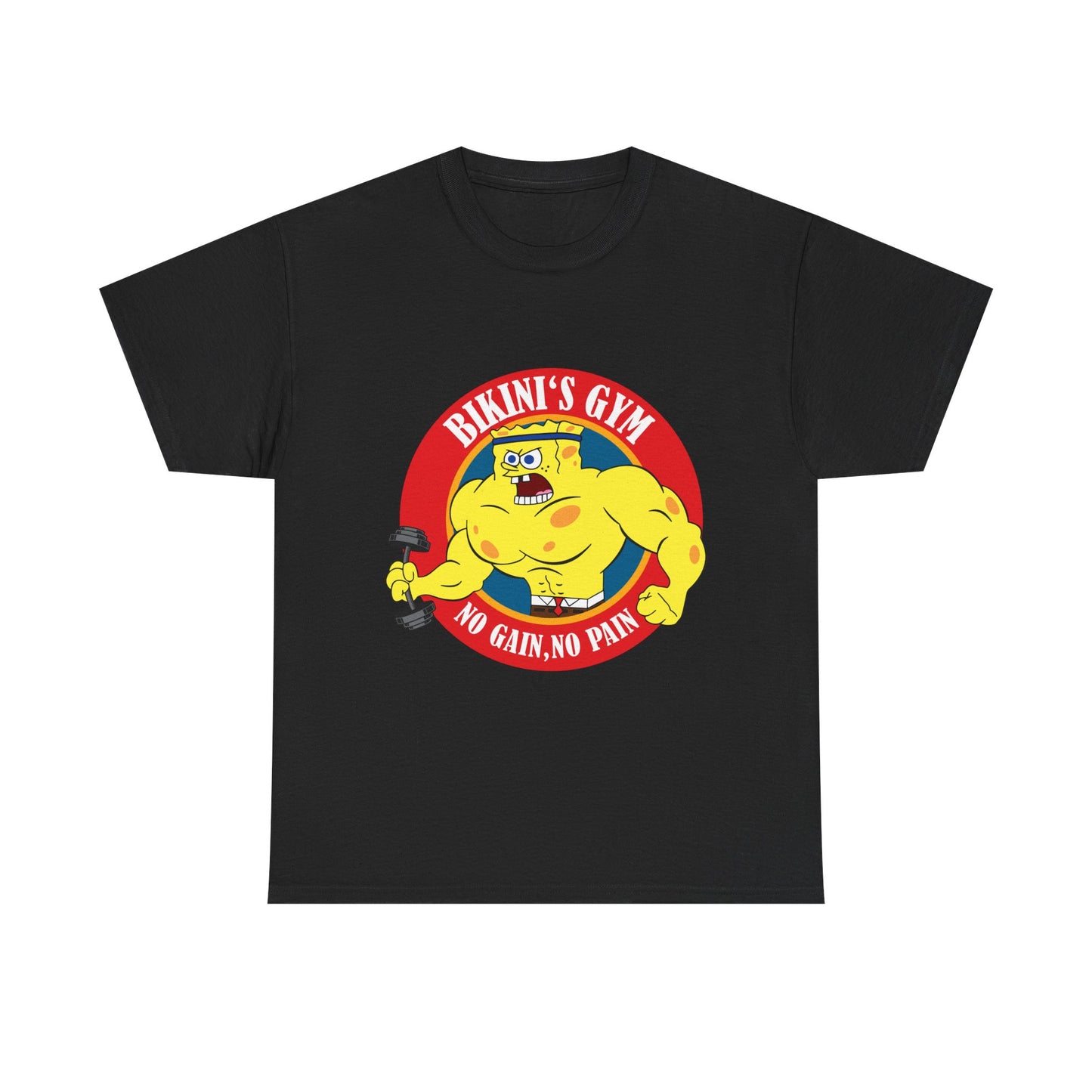 SpongeBob Bikini Gym Unisex Heavy Cotton Tee
