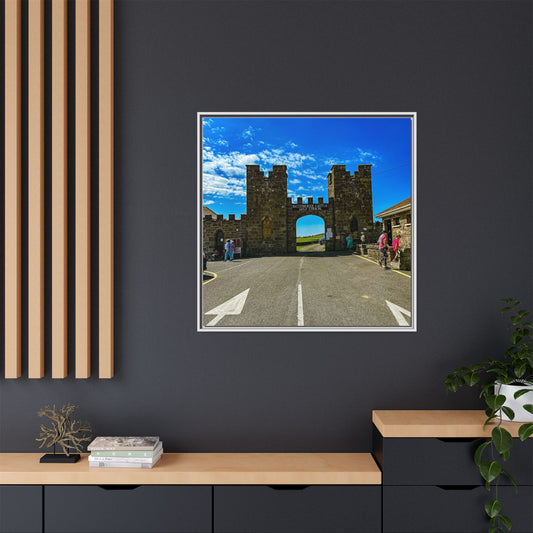 Ballyheigue Golf Club Gates Matte Canvas, Framed (Multi-color)