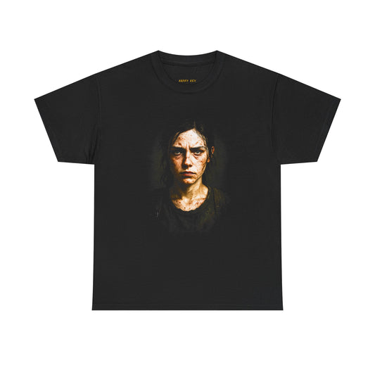 Graphic Tee — Moody Portrait Face Art T-Shirt