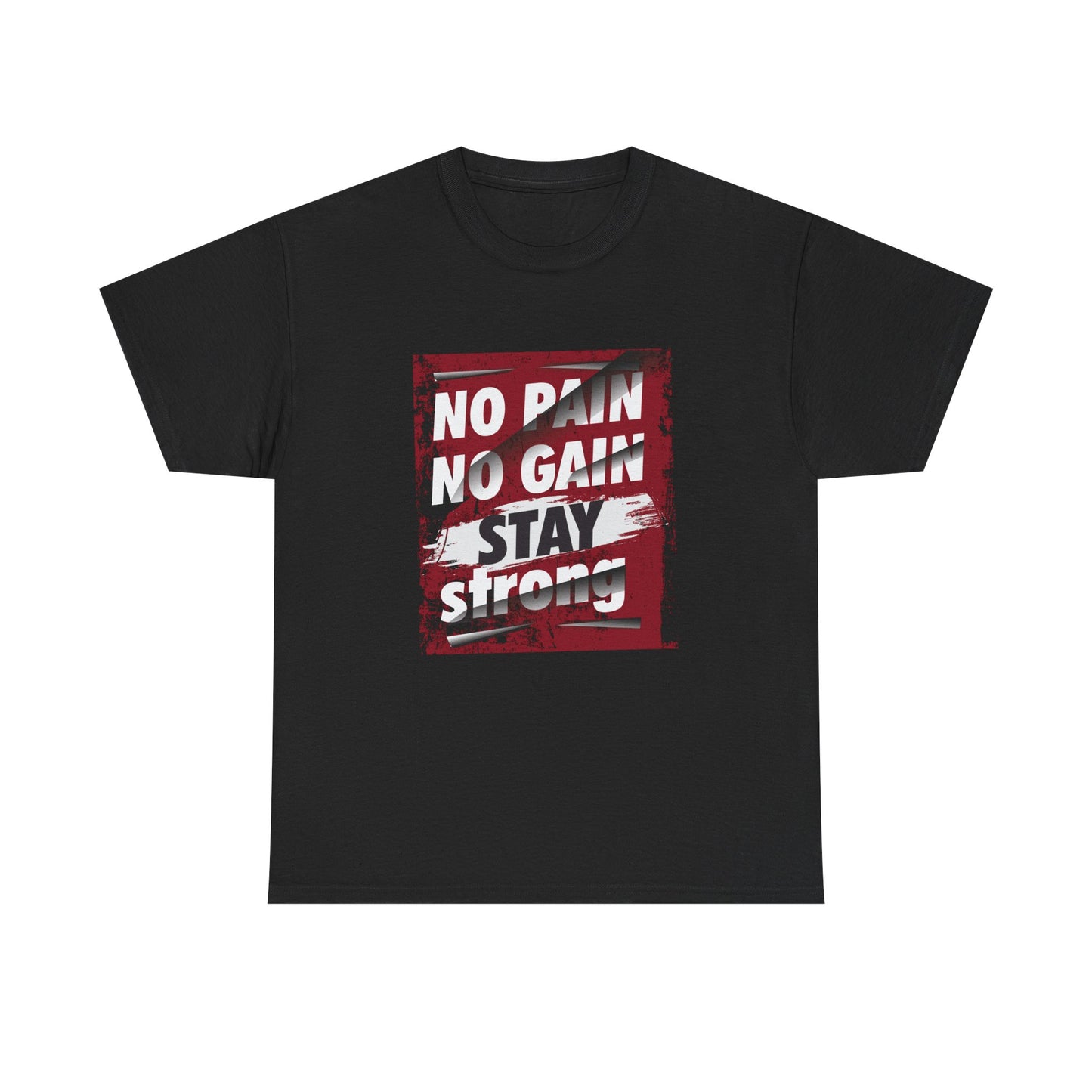 Motivational No Pain No Gain Unisex Heavy Cotton Tee