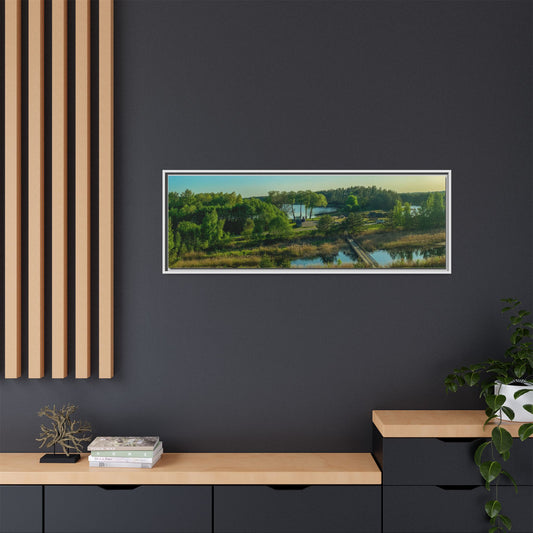 Zageres Lake Matte Canvas, Framed (Multi-color)