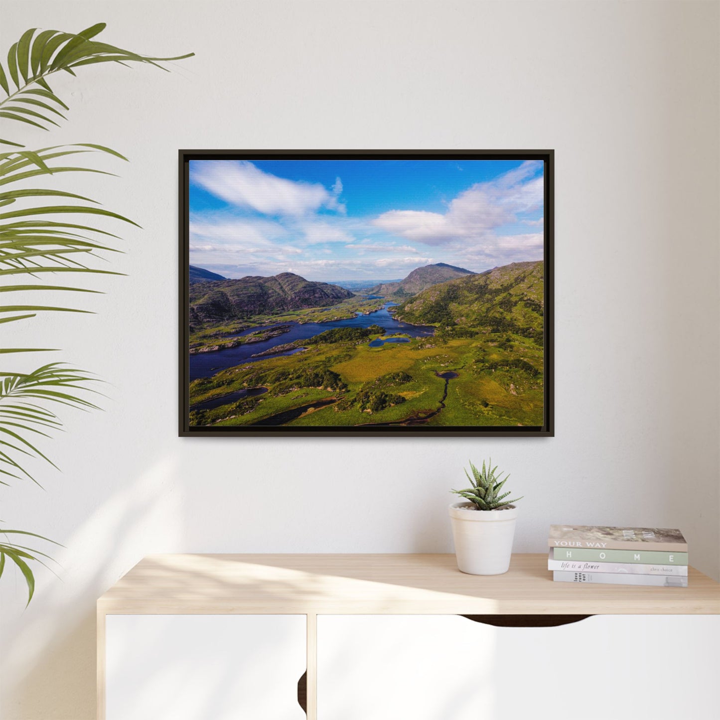 Ladies View Killarney Matte Canvas, Framed (Multi-color)