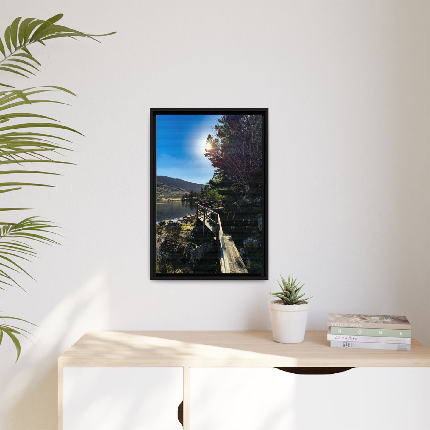Glanteenassig Trail Matte Canvas, Framed (Multi-color)