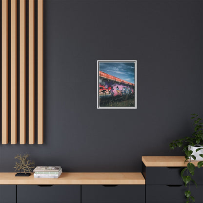 Night Train Matte Canvas, Framed (Multi-color)