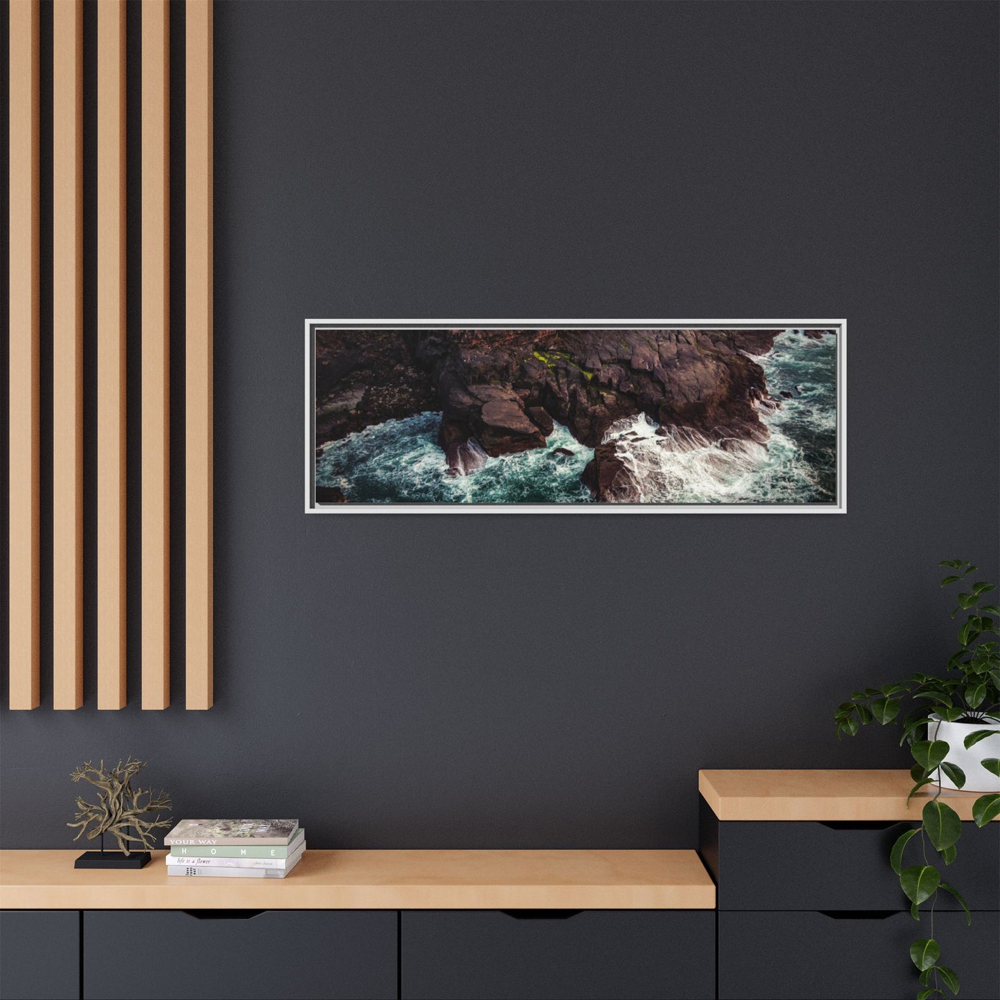 Kerry Head Matte Canvas, Framed (Multi-color)