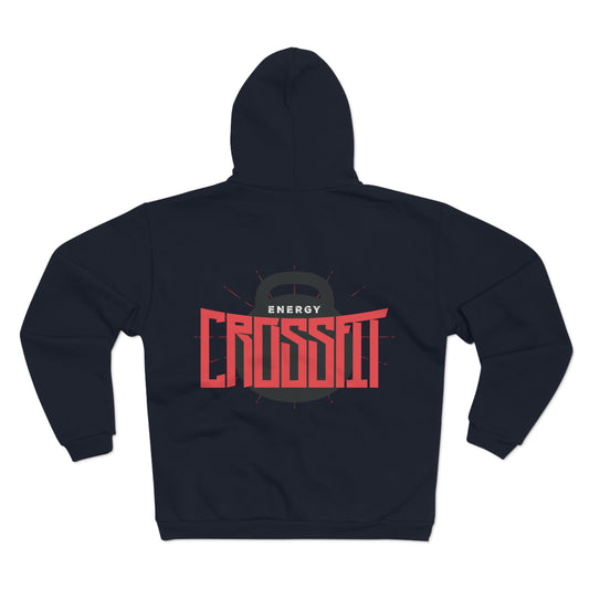 Unisex Zip Hoodie - Energy CrossFit Design for Fitness Enthusiasts