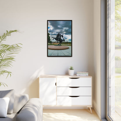 Kaunas Matte Canvas, Framed (Multi-color)