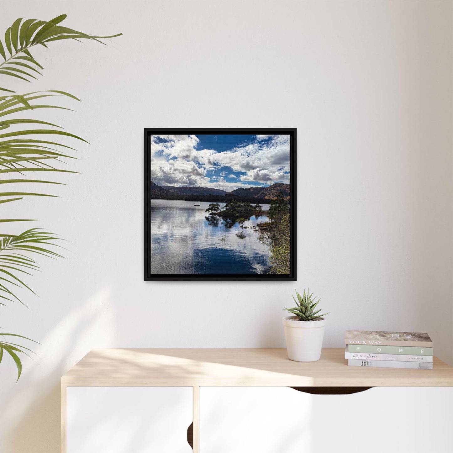 Lake Matte Canvas, Framed (Multi-color)