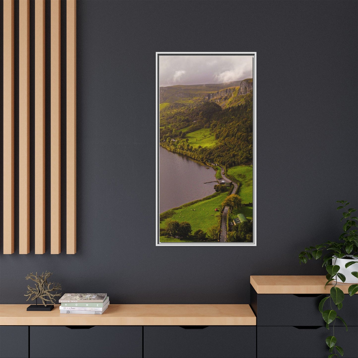 South in Aghadh an Aird or The Devil's Cheney Matte Canvas, Framed (Multi-color)