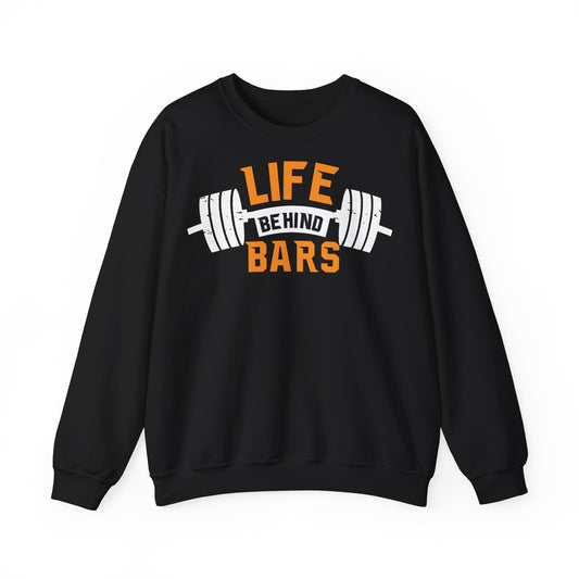 Life Behind Bars Sweatshirt | Unisex Heavy Blend™ Crewneck for Fitness Enthusiasts
