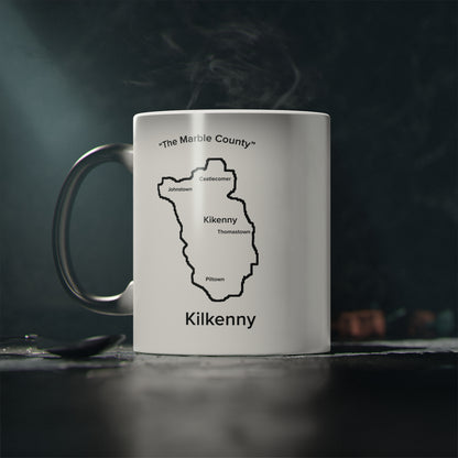 Kilkenny Magic Mug: Color - Changing Coffee Cup with Artistic Map Design