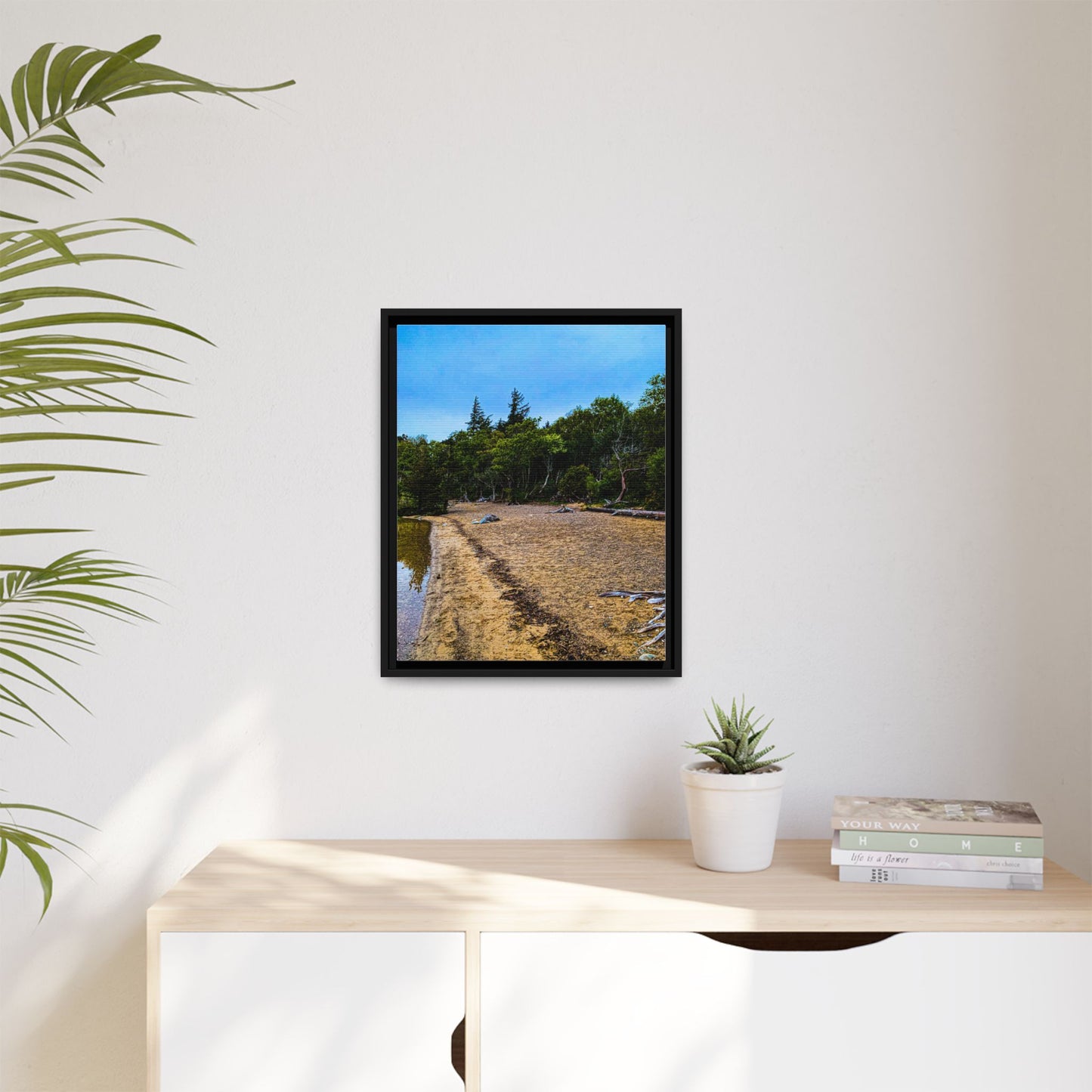 Killarney Beach Matte Canvas, Framed (Multi-color)