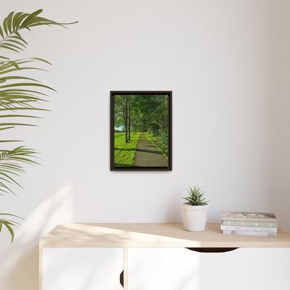 Listowel Town Park Matte Canvas, Framed (Multi-color)