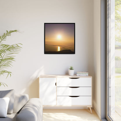 Sunset on Mount Brandon Matte Canvas, Framed (Multi-color)