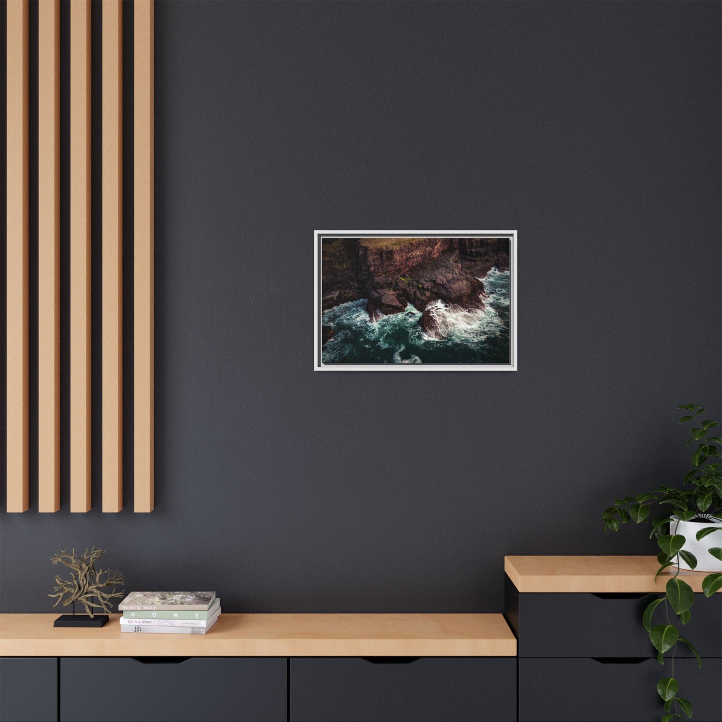 Kerry Head Matte Canvas, Framed (Multi-color)