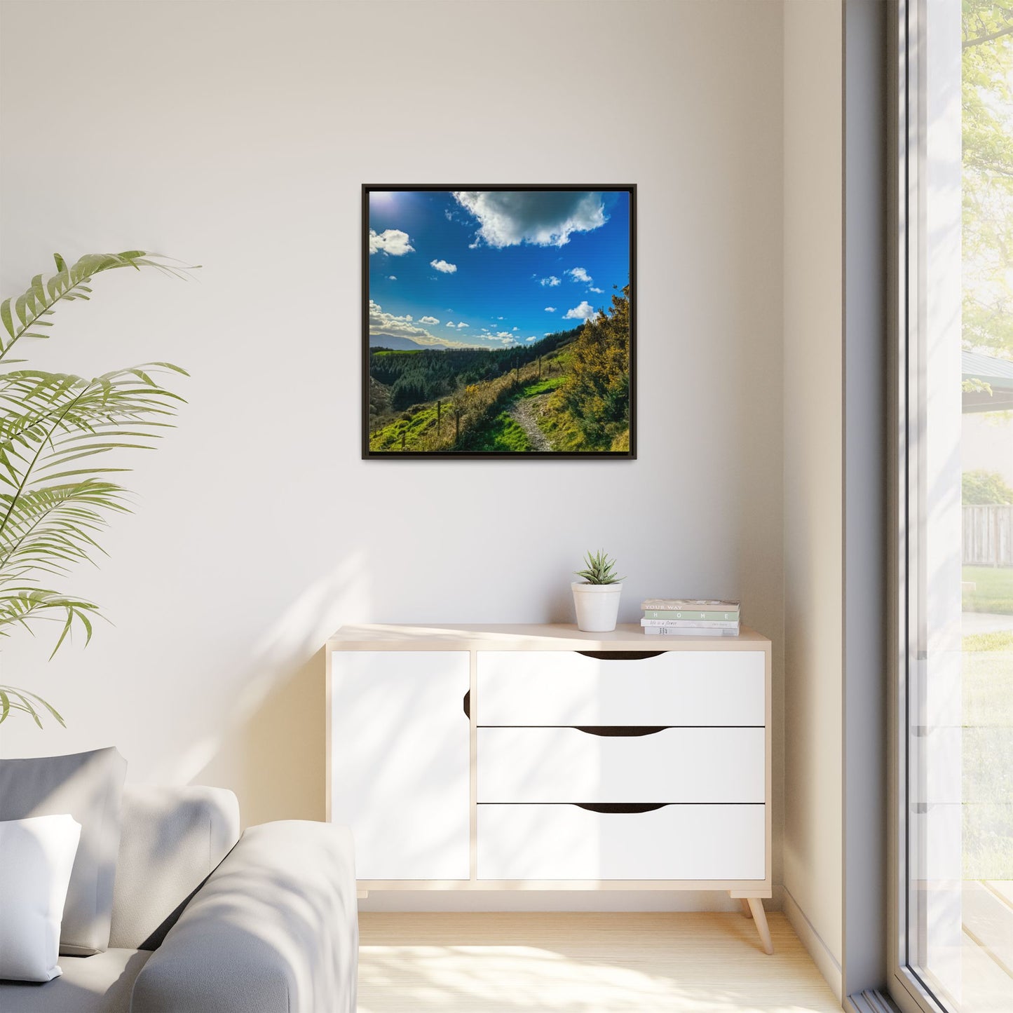 Glanageenty Forest Trail  Matte Canvas, Framed (Multi-color)