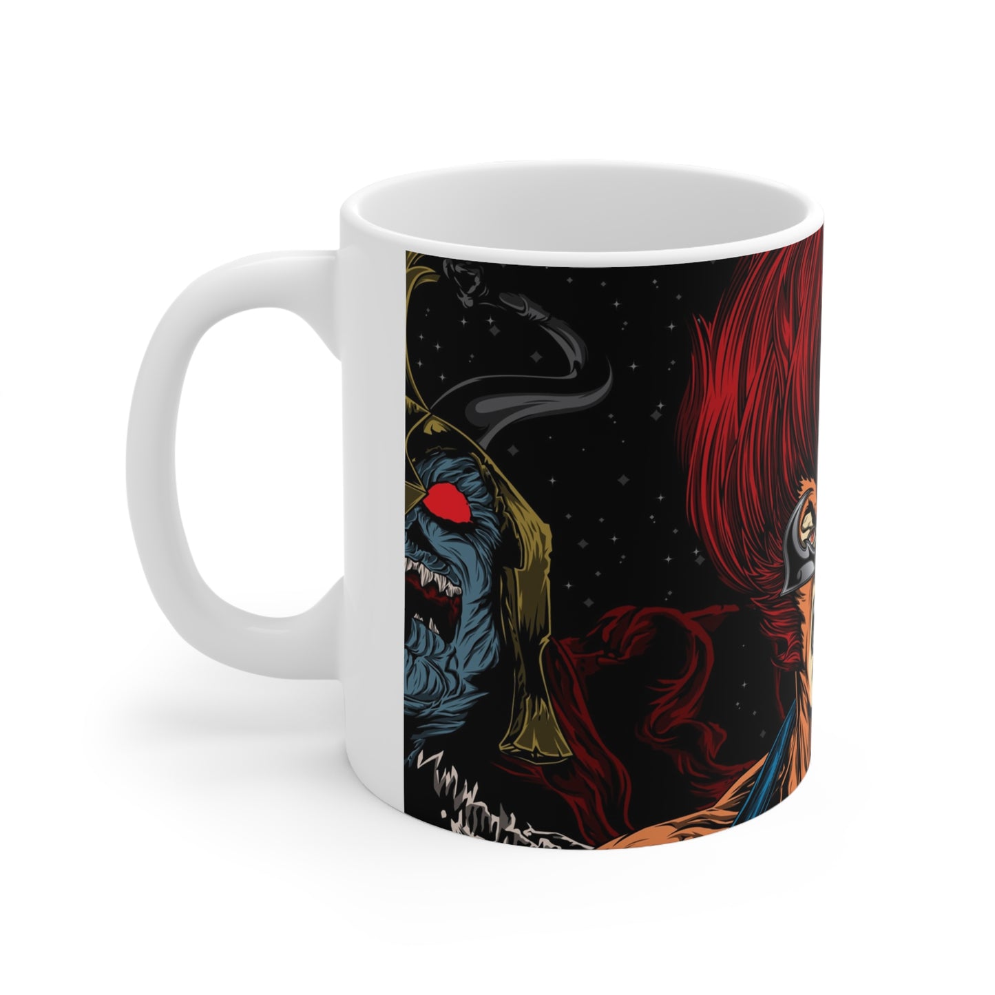 Epic Battle Ceramic Coffee Mug - 11oz & 15oz | Perfect for Warrior Enthusiasts & Gift for Comic Fans