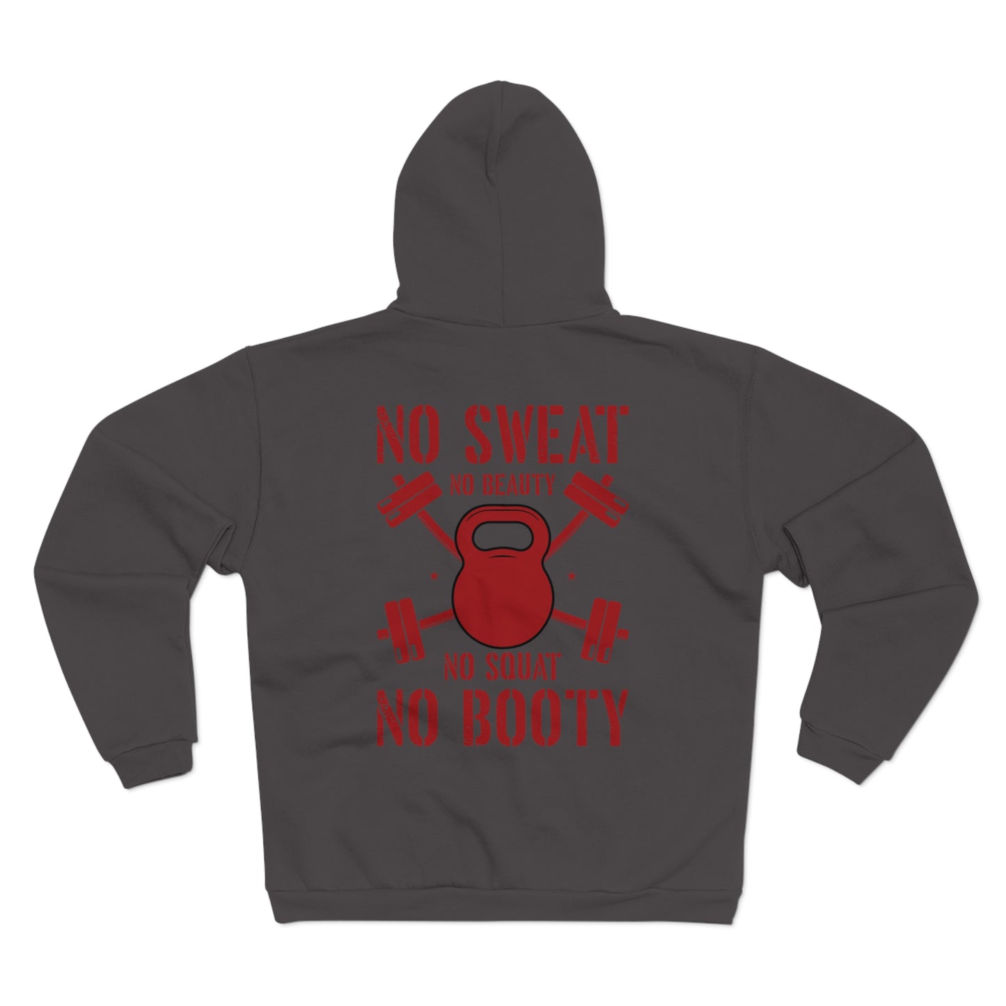No Sweat Gym Hoodie - Unisex Zip Sweatshirt for Fitness Lovers