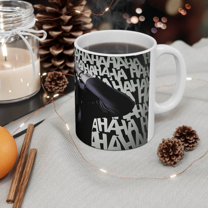 Joker-Inspired Ceramic Coffee Cup - 11oz & 15oz, Perfect for Comic Fans