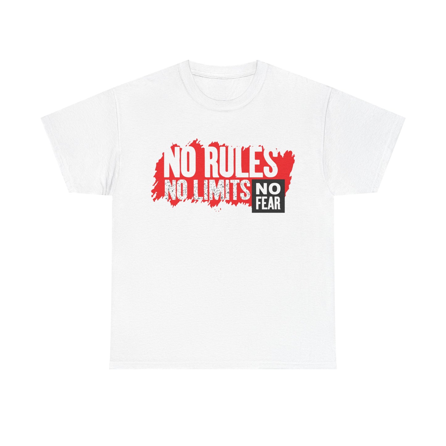 No Rules No Limits Unisex Heavy Cotton Tee – Motivational Graphic Shirt