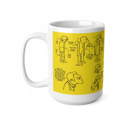 Funny Character Design Ceramic Coffee Mug - 11oz & 15oz