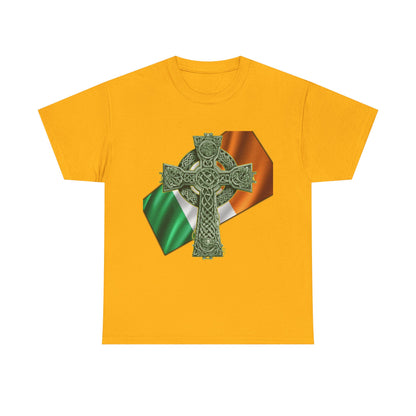Celtic Cross Unisex Heavy Cotton Tee
