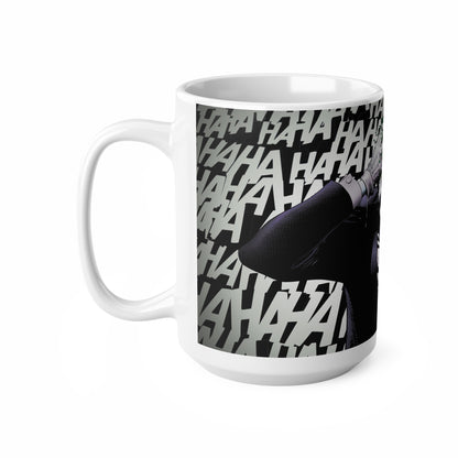 Joker-Inspired Ceramic Coffee Cup - 11oz & 15oz, Perfect for Comic Fans