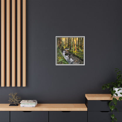 Glanageenty Forest Trail 2 Matte Canvas, Framed (Multi-color)