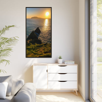 Dunquin Pier Matte Canvas, Framed (Multi-color)