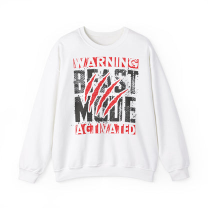 Beast Mode Activated Sweatshirt - Unisex Heavy Blend Crewneck | Perfect for Fitness Enthusiasts