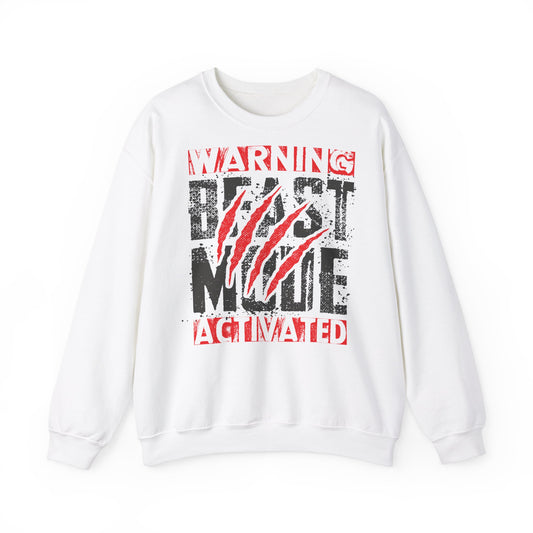 Beast Mode Activated Sweatshirt - Unisex Heavy Blend Crewneck | Perfect for Fitness Enthusiasts
