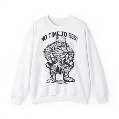 No Time to Rest Unisex Heavy Blend™ Crewneck Sweatshirt – Motivational Workout Gear for Fitness Enthusiasts