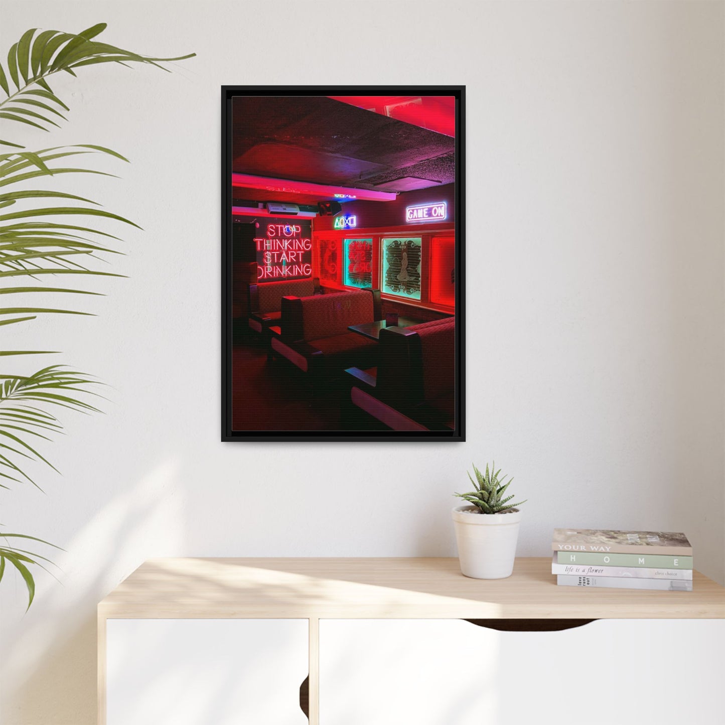 The Mermaids Night Club Matte Canvas, Framed (Multi-color)