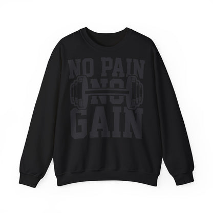 Unisex No Pain No Gain Crewneck Sweatshirt - Motivational Fitness Apparel