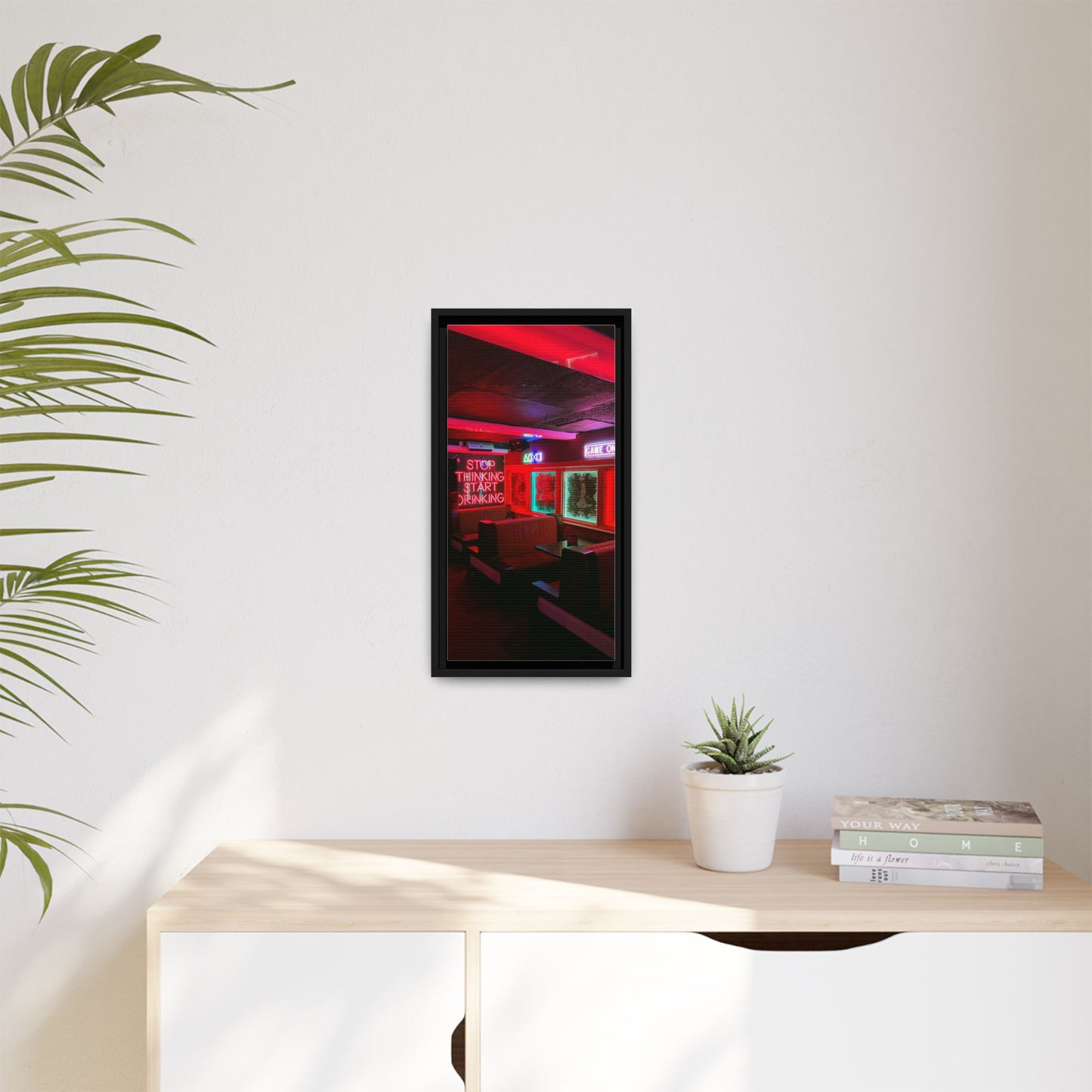 The Mermaids Night Club Matte Canvas, Framed (Multi-color)