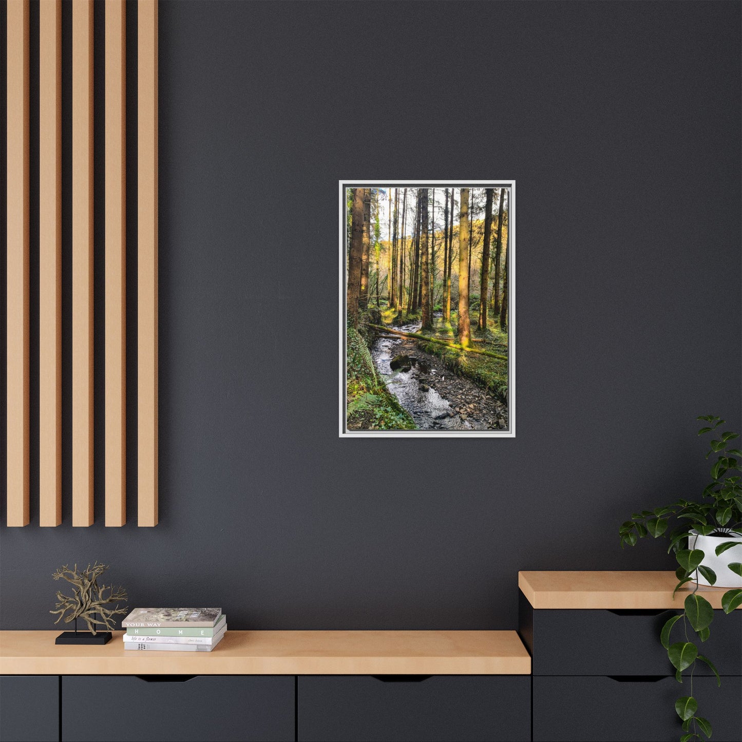 Glanageenty Forest Trail 2 Matte Canvas, Framed (Multi-color)