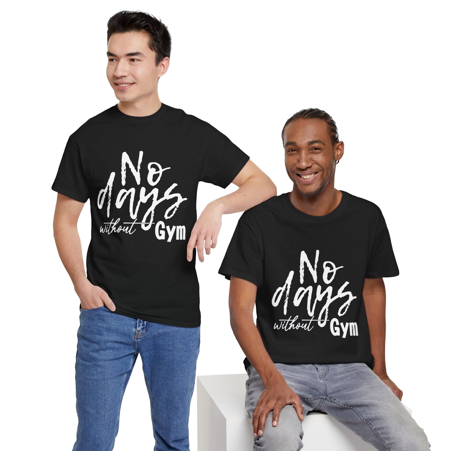 Motivational Gym Tee – No Days Without Gym – Unisex Heavy Cotton Apparel