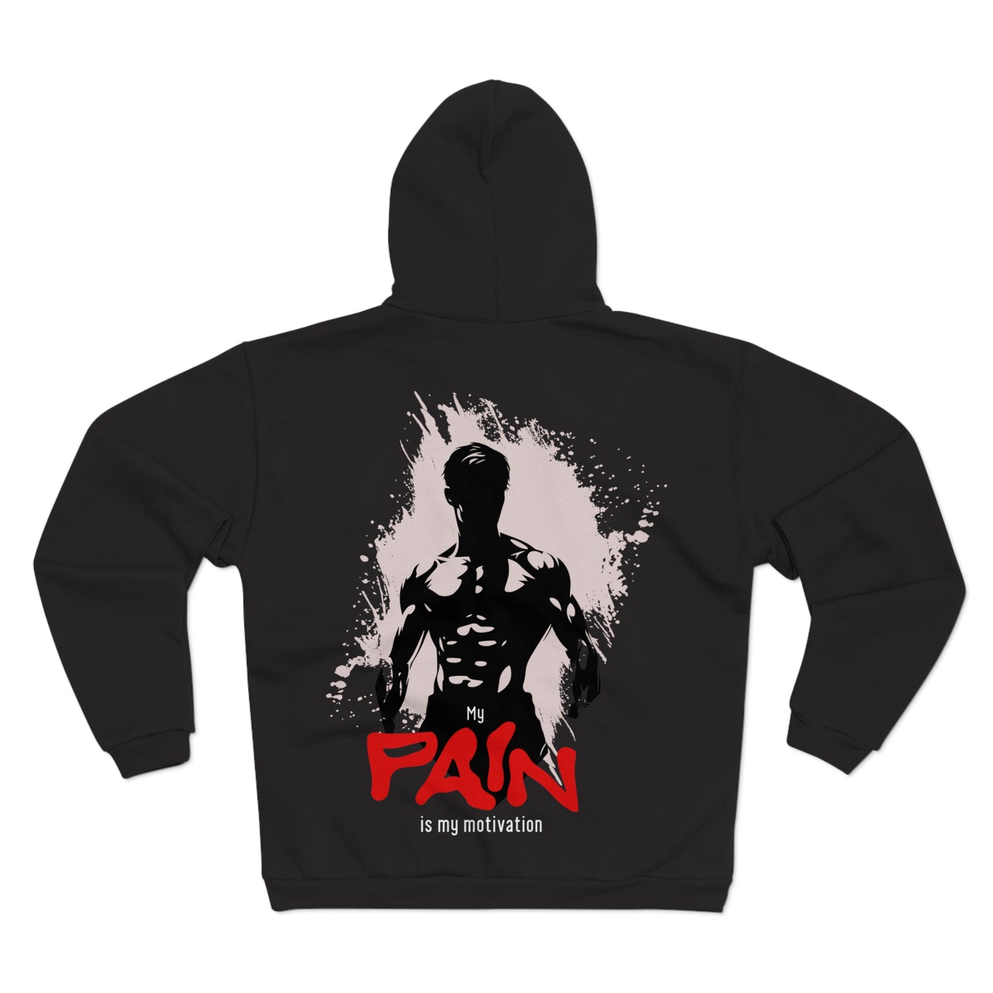 Motivational Unisex Hooded Zip Sweatshirt - Fitness Inspiration