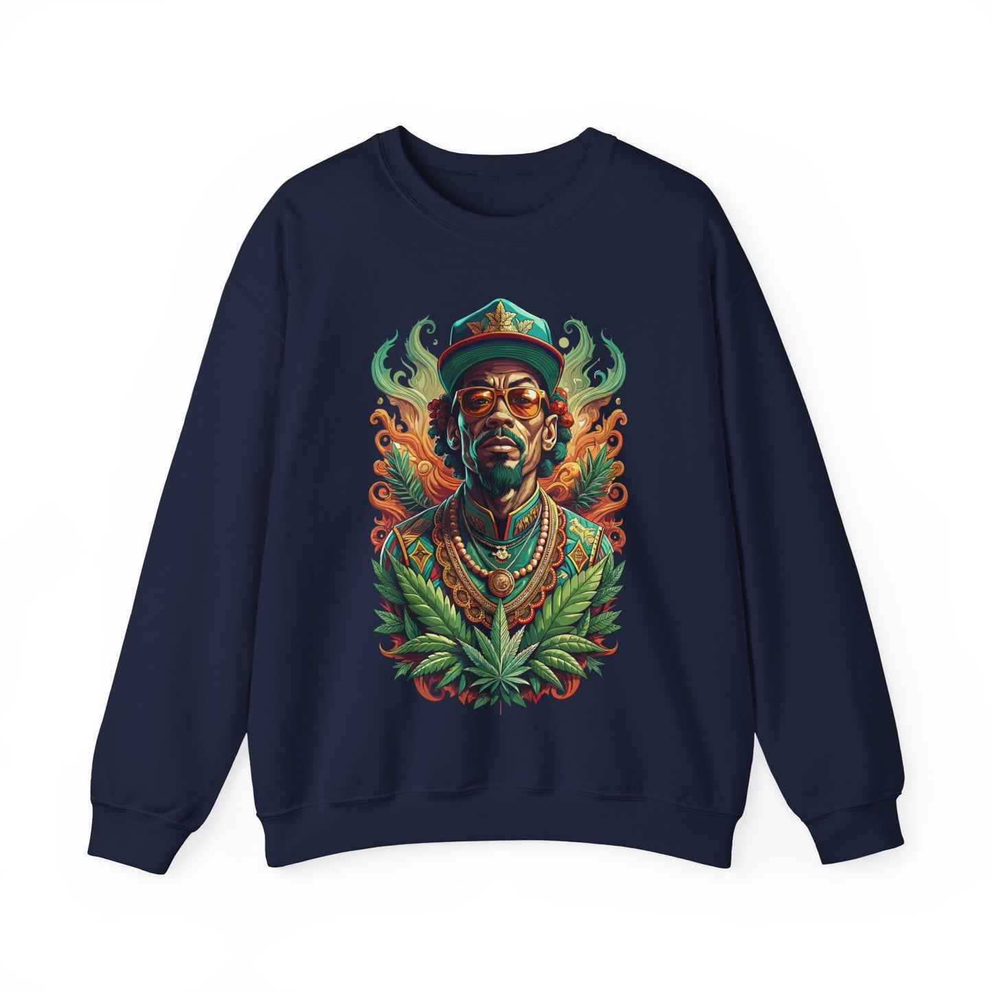 Reggae Lion — Rasta Portrait Graphic Sweatshirt