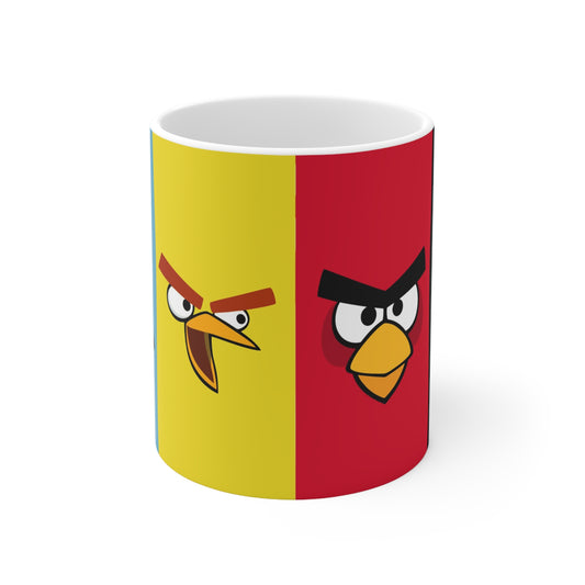 Birds Ceramic Coffee Mug - Fun & Colorful 11oz/15oz Designs for Gamers
