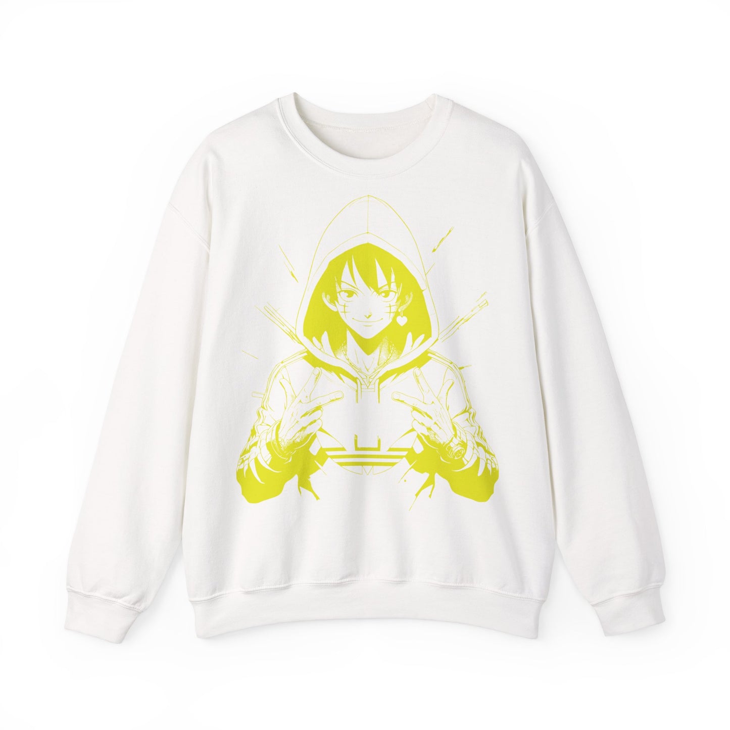 Graphic Anime Sweatshirt - Unisex Heavy Blend™ Crewneck with Cool Design