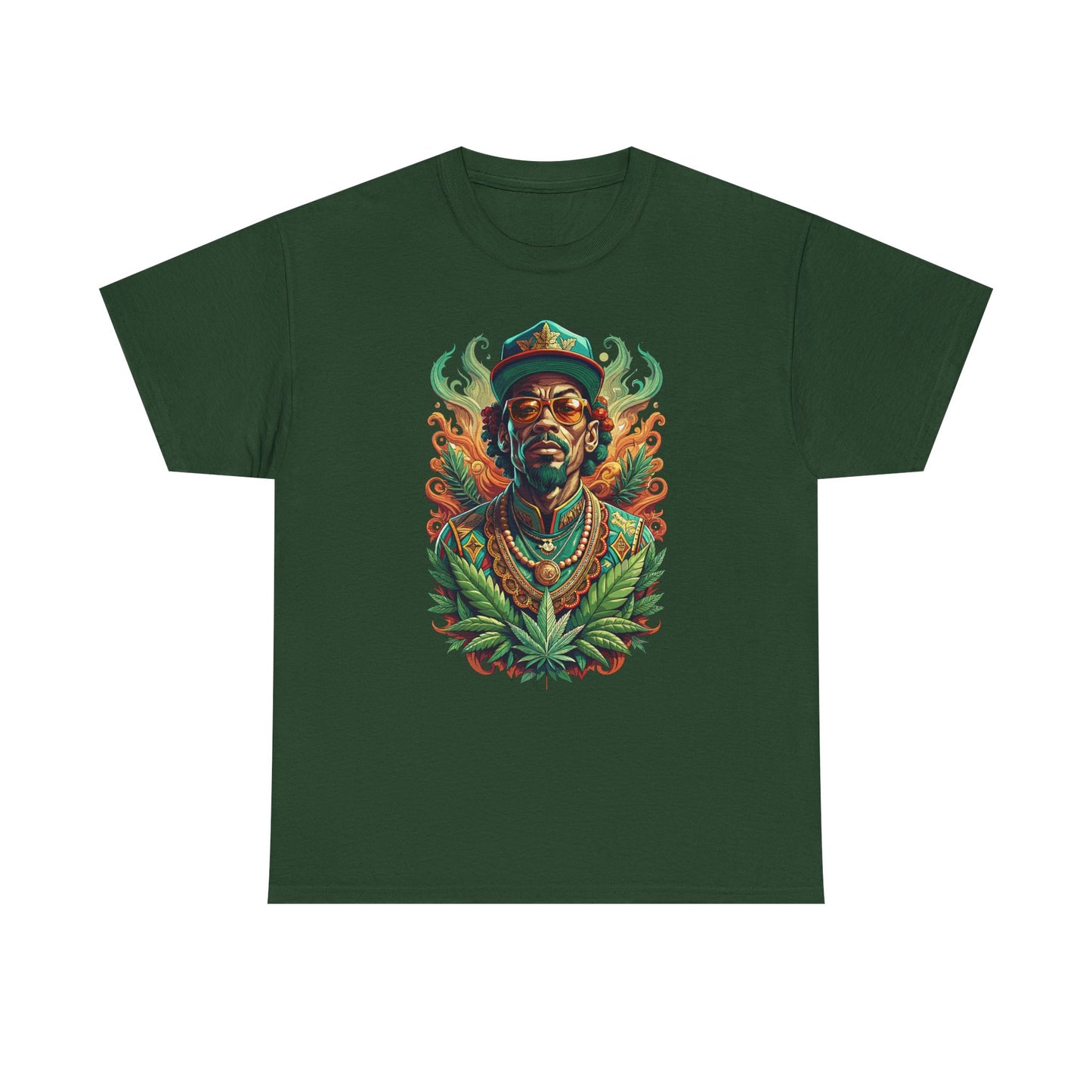 Reggae Lion Tee — Rasta Portrait Graphic T-Shirt