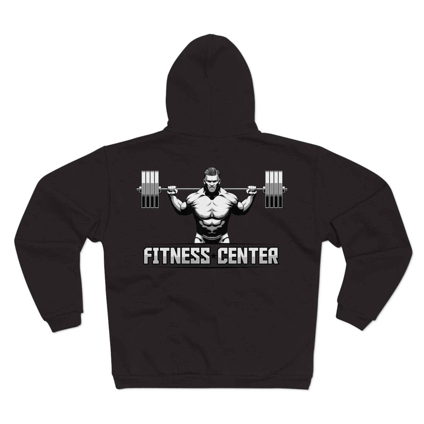 Unisex Fitness Zip Sweatshirt - Strong Design for Gym Lovers